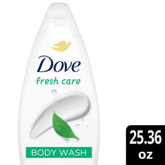 Dove Fresh Care lather forming into rich foam for showers.