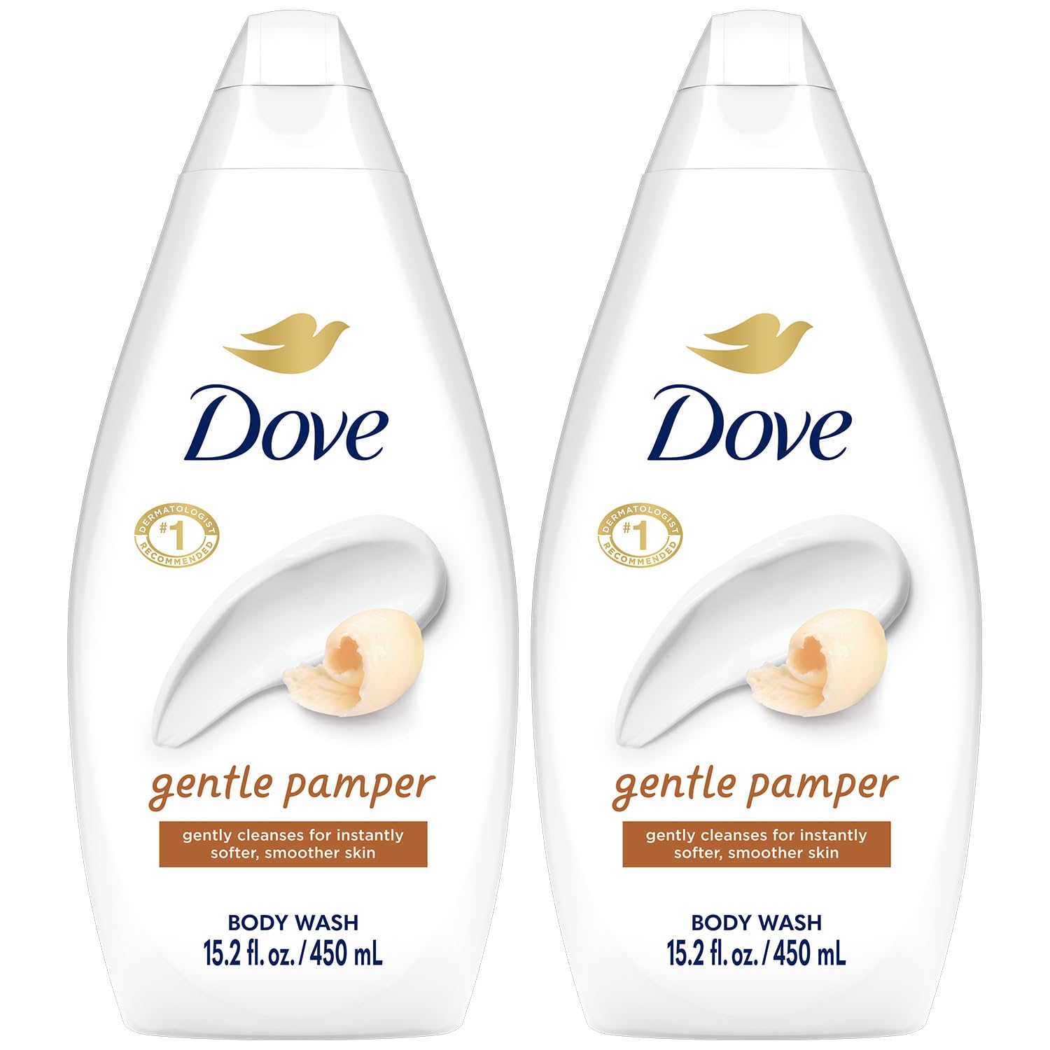 Dove gel ducha doble empaque: cuidado suave para la piel.