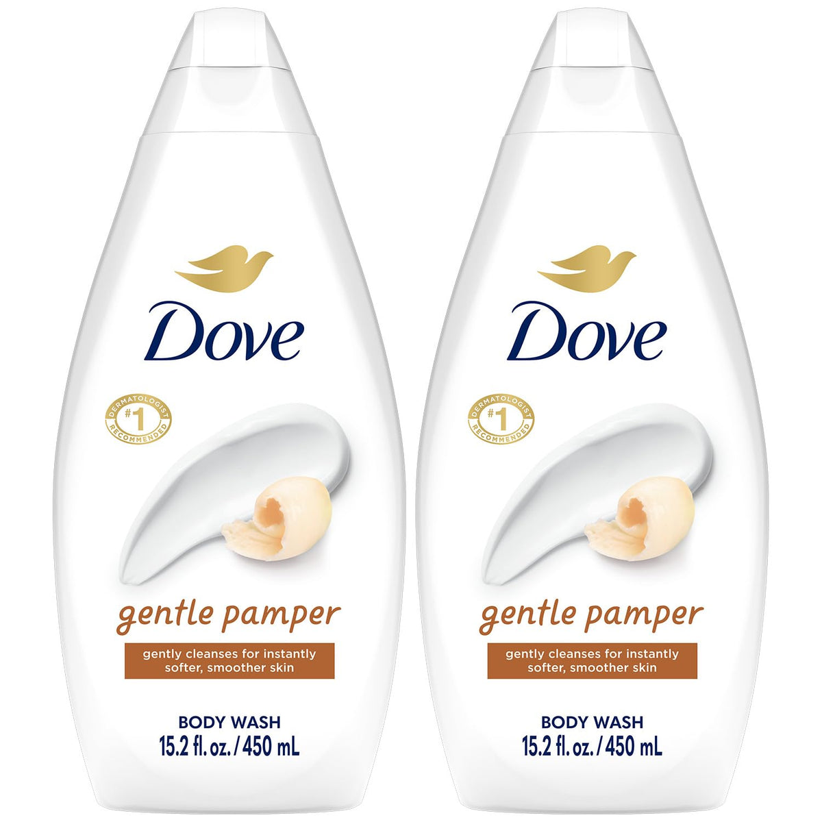 Dove gel ducha doble empaque: cuidado suave para la piel.