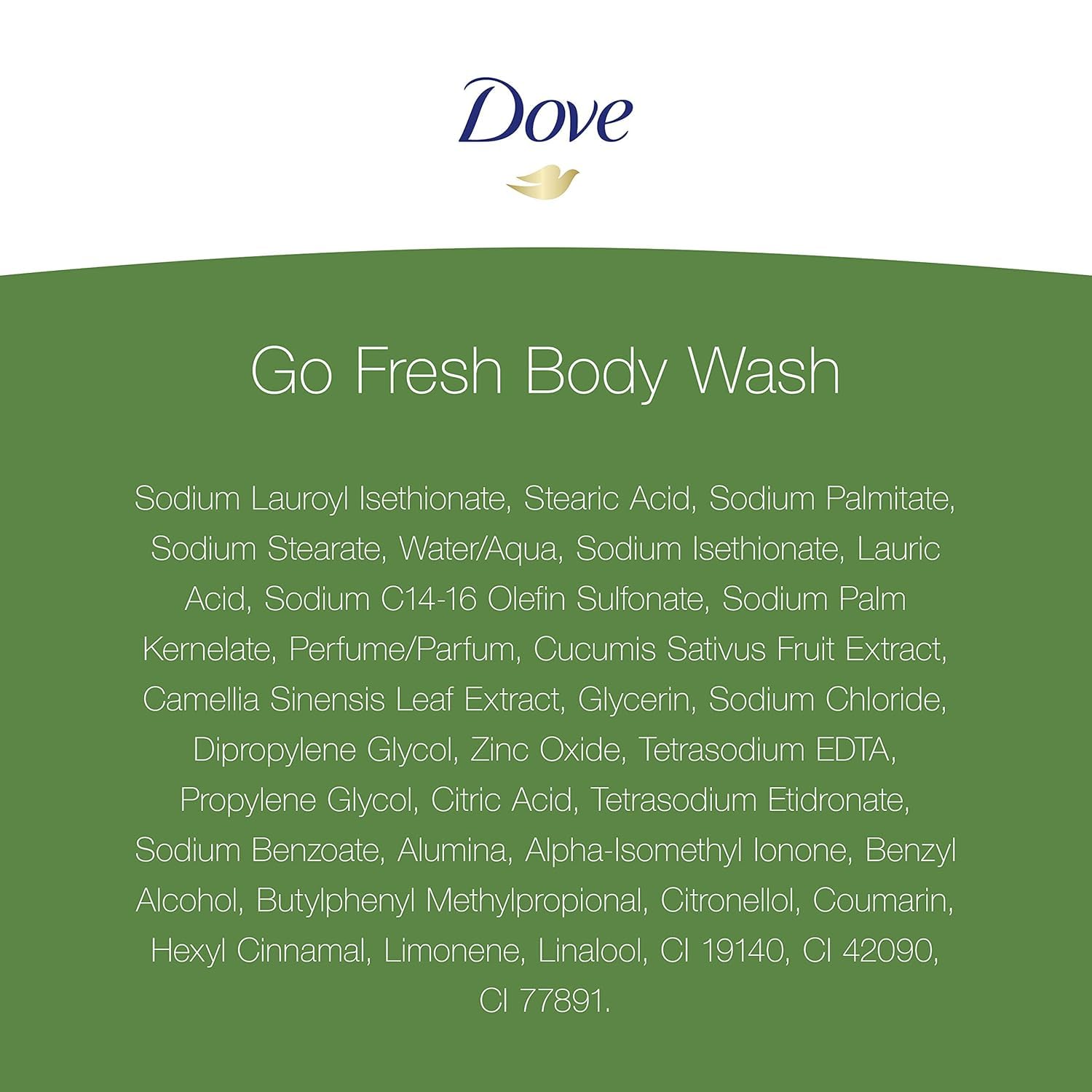 Dove Gel de Ducha espuma suave, textura cremosa sobre la piel.