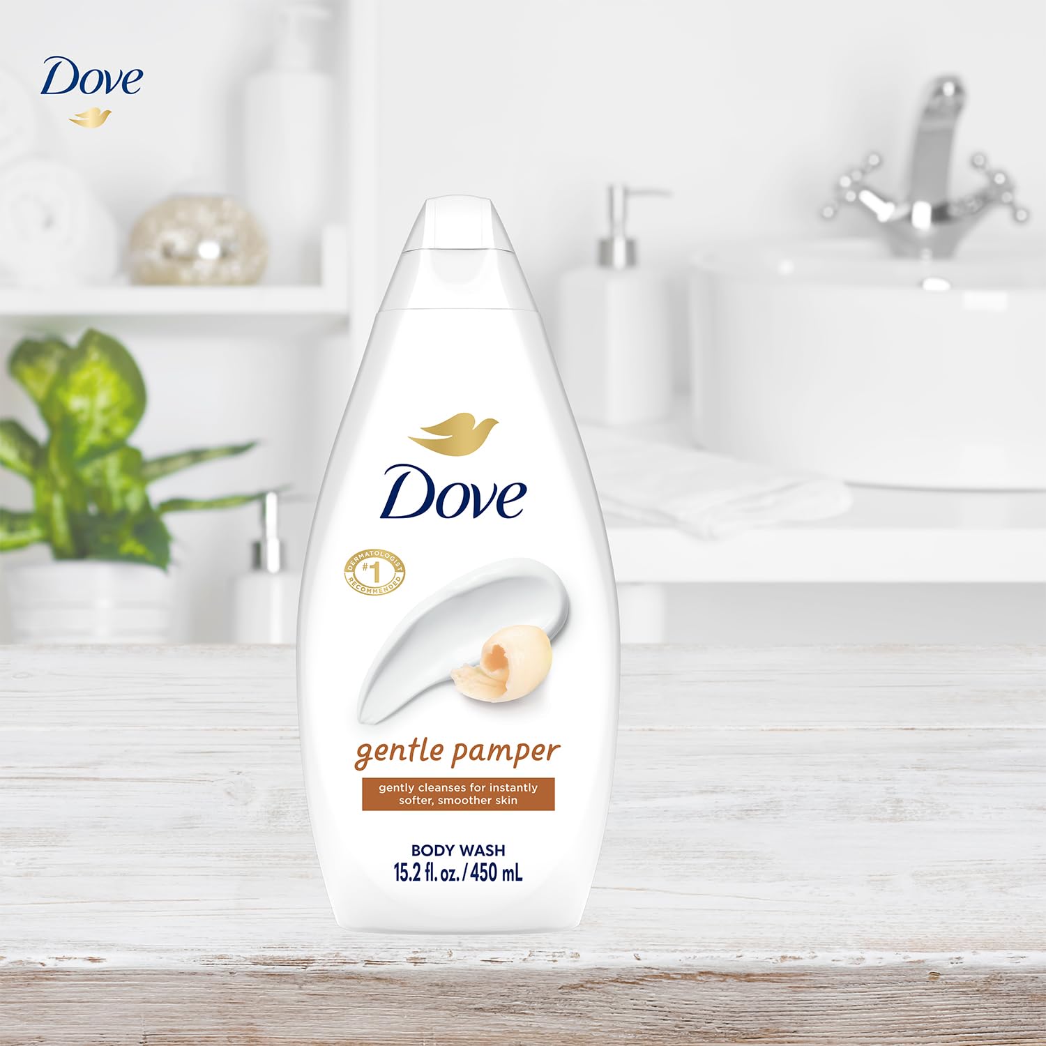 Dove gel ducha sin sulfatos cuida la barrera de la piel.