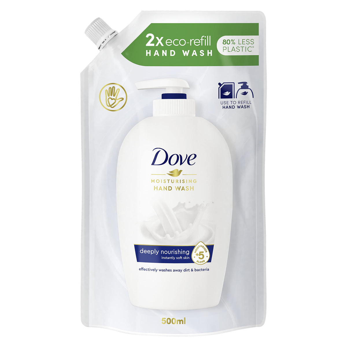 Dove gel de manos líquido envase de recarga, hidratación suave para el día