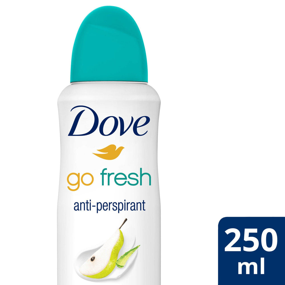 Dove Go Fresh Pera y Aloe, protección anti-olor hasta 24 horas.