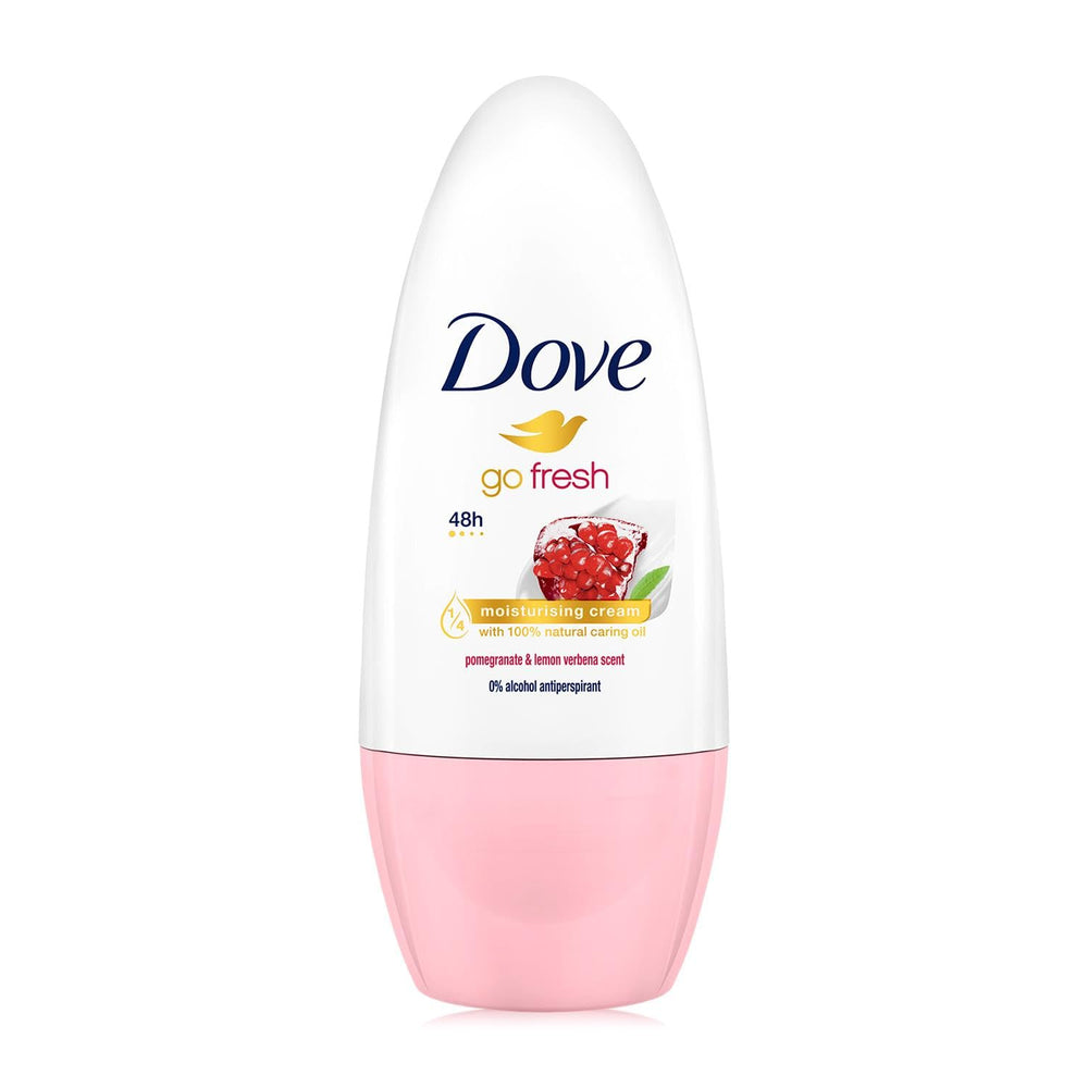 Dove Go Fresh Roll-On aplicador, fácil de usar.