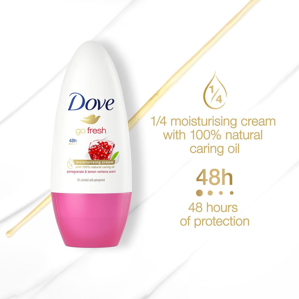 Dove Go Fresh Roll-On aroma de verbena de limón.
