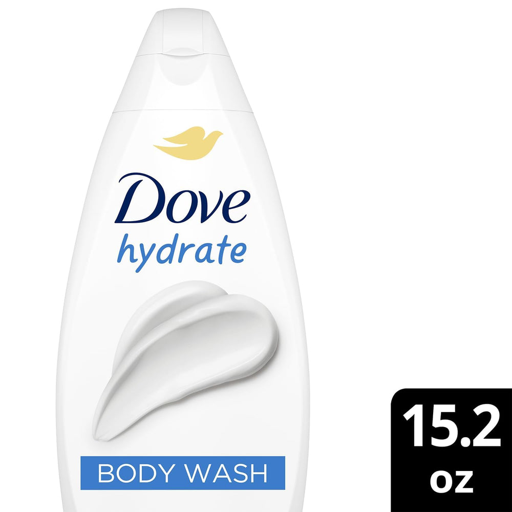 Dove Hydrate, lipidos y glicerina para nutrir y calmar la piel.