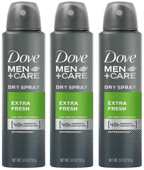 Dove Desodorante Antitranspirante Extra Fresco, vista del pack para hombre, frescura duradera