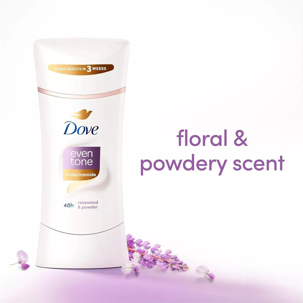 Dove Niacinamida y ceramidas: ingredientes para axilas suaves y uniformes.