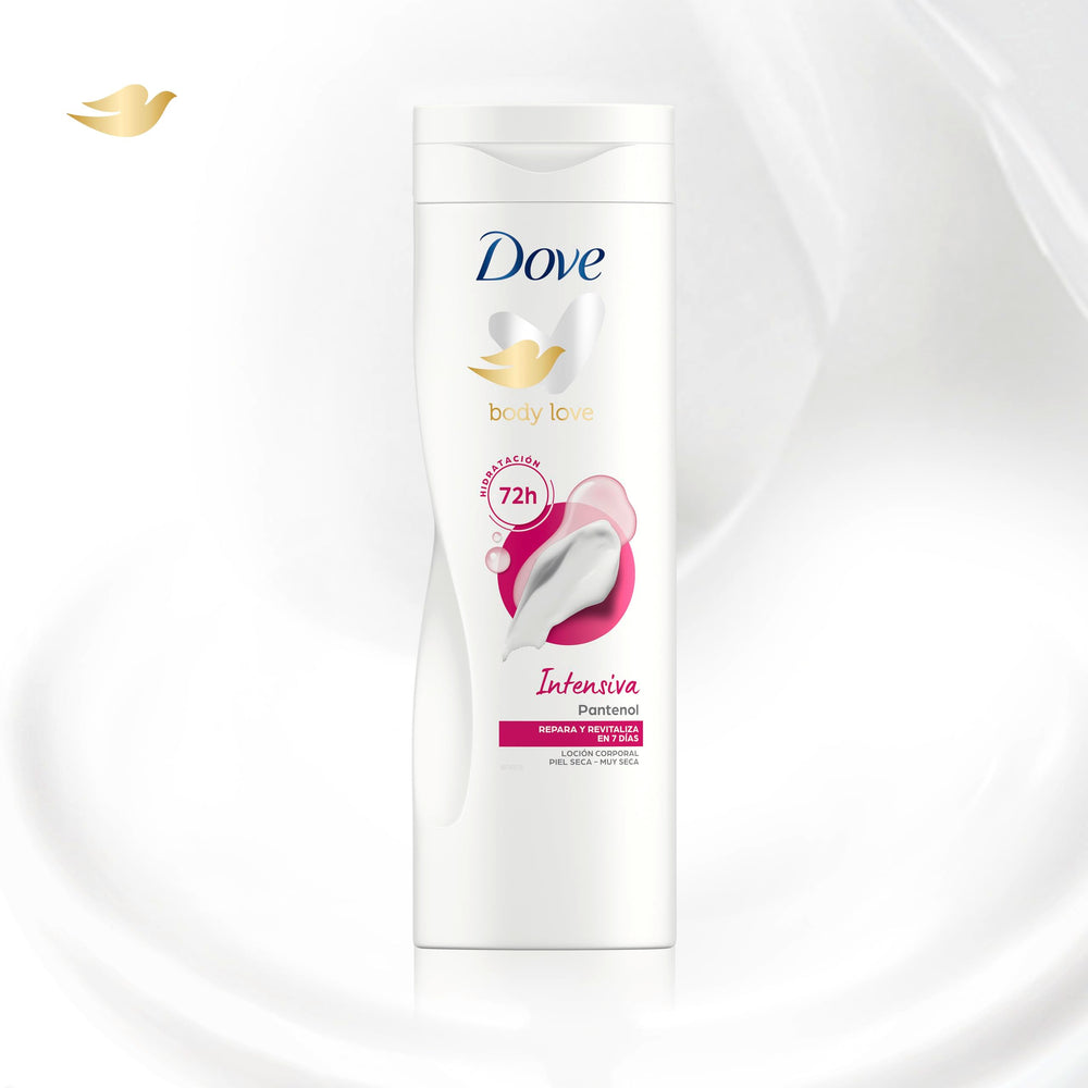 Dove Intense Nourishment Body Lotion close-up of formula for deep nourishment