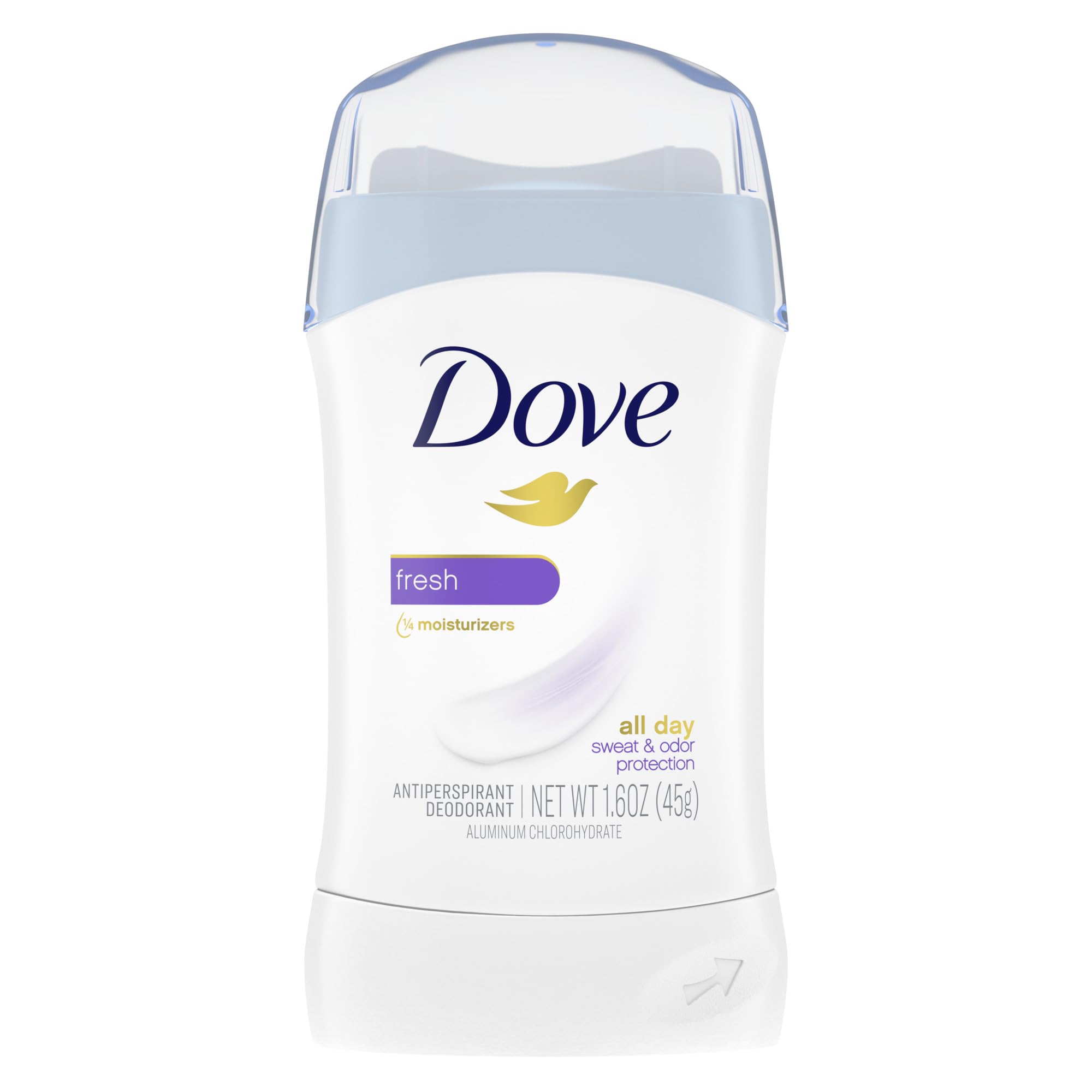 Dove Invisible Solid Fresh, barra desodorante, proporciona sensación de frescura diaria sin manchas.