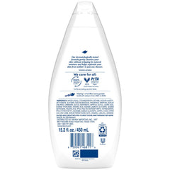 Dove gel de ducha suave con nutrientes vegetales para microbioma sano.