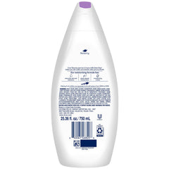 Jabón corporal Dove, espuma cremosa para piel suave tras la ducha.