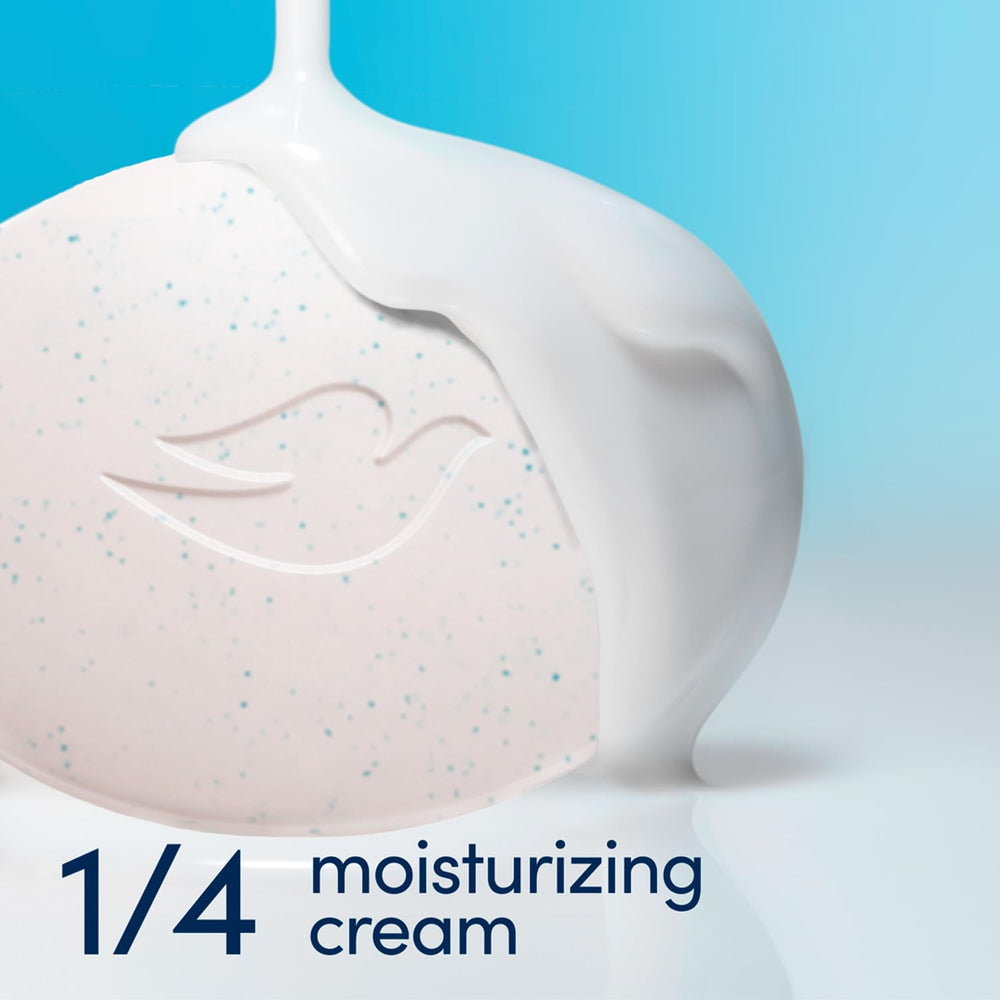 Textura suave de Dove con espuma cremosa para duchas placenteras