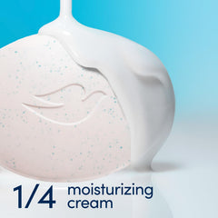 Textura suave de Dove con espuma cremosa para duchas placenteras