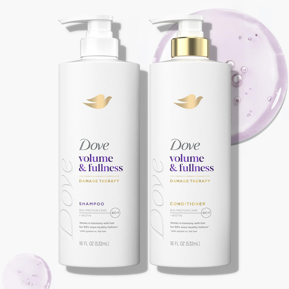Dove Lightweight formula in action, leaving hair soft and tangle-free.