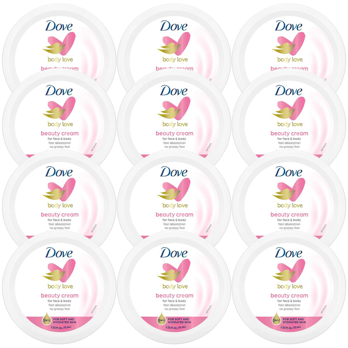 Dove Loción, textura ligera y absorción rápida para piel suave.