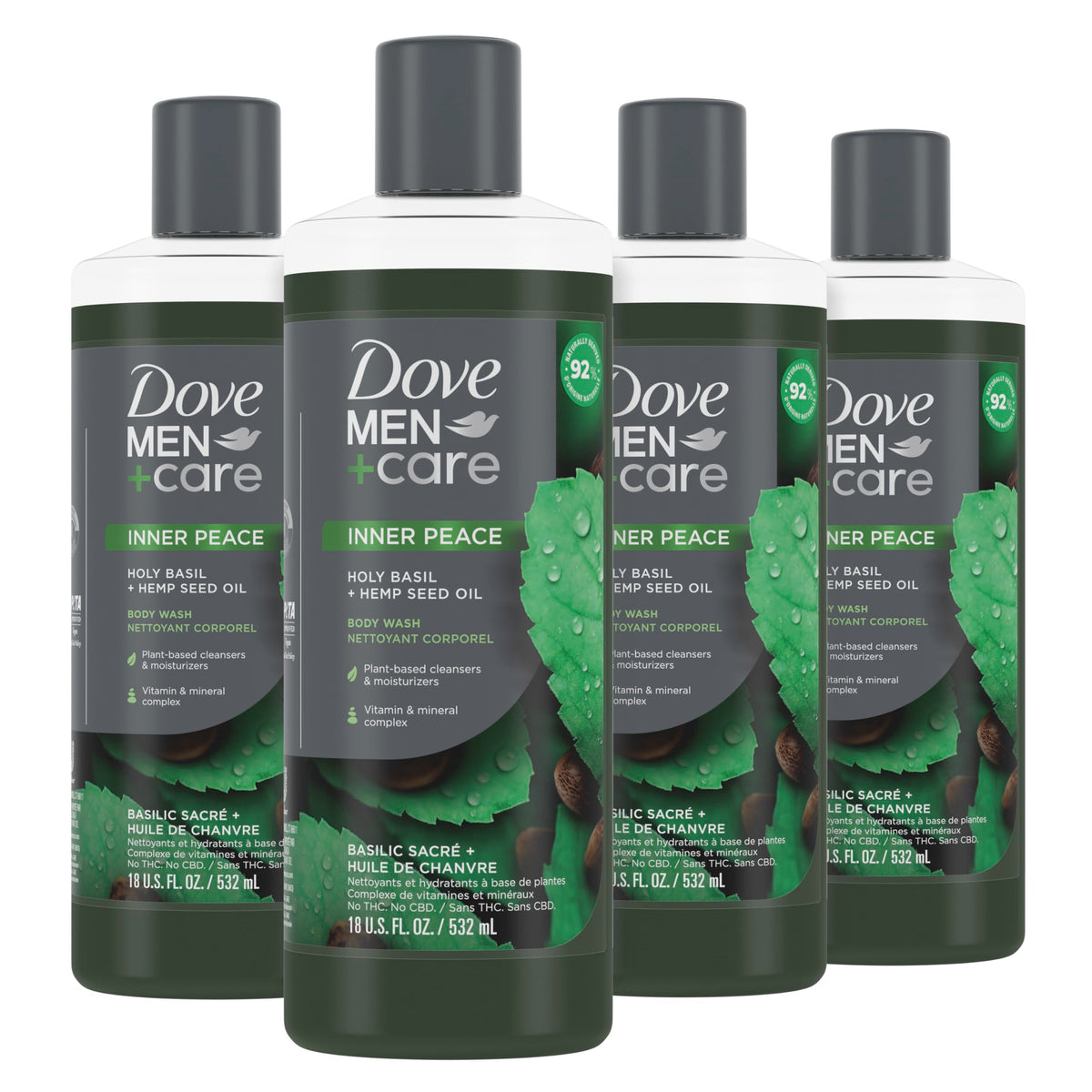 Dove Men+Care albahaca sagrada botella: experiencia de relajación en la ducha