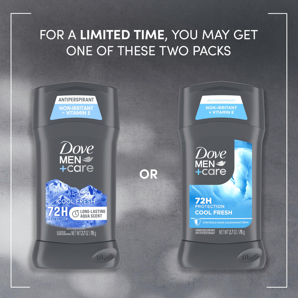 Dove Men+Care desodorante aroma acuático que ofrece sensación de limpieza todo el día.