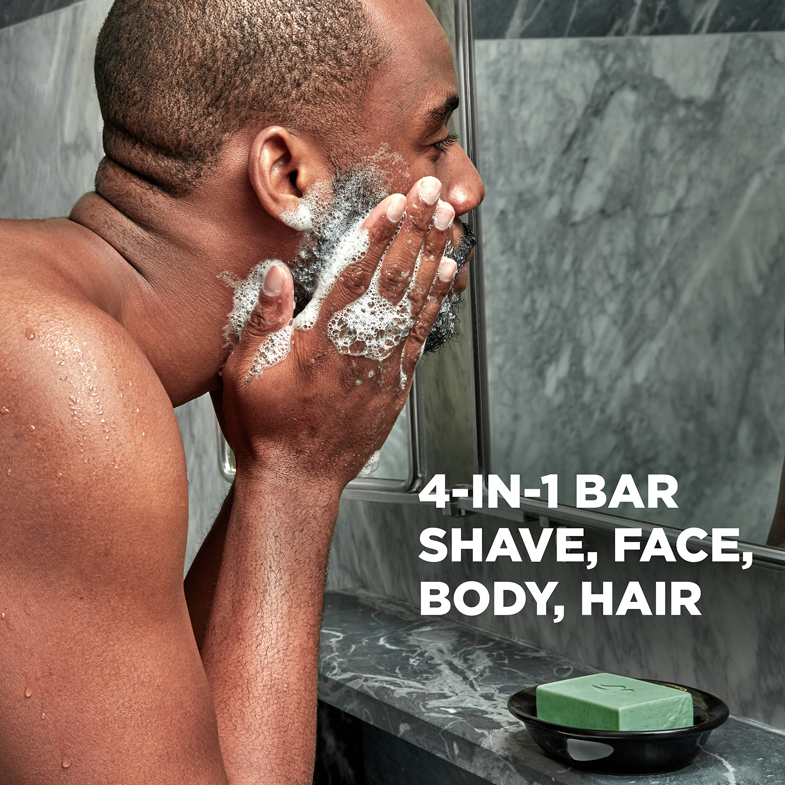 Dove Men+Care bar cuerpo-cara-cabello mejora la sensación de limpieza.