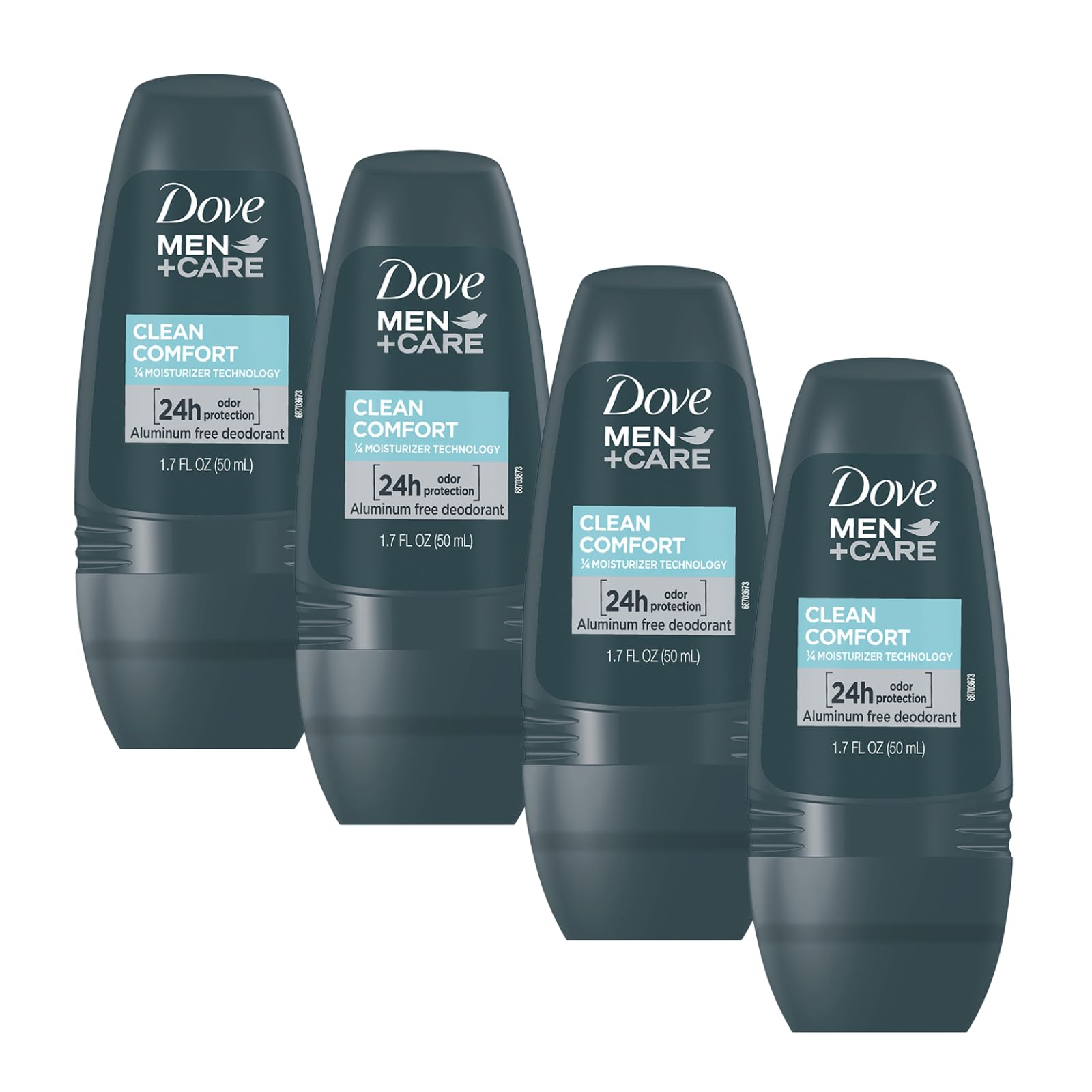 Dove Men+Care Clean Comfort desodorante rodillo de 50 ml, protección diaria contra olores.