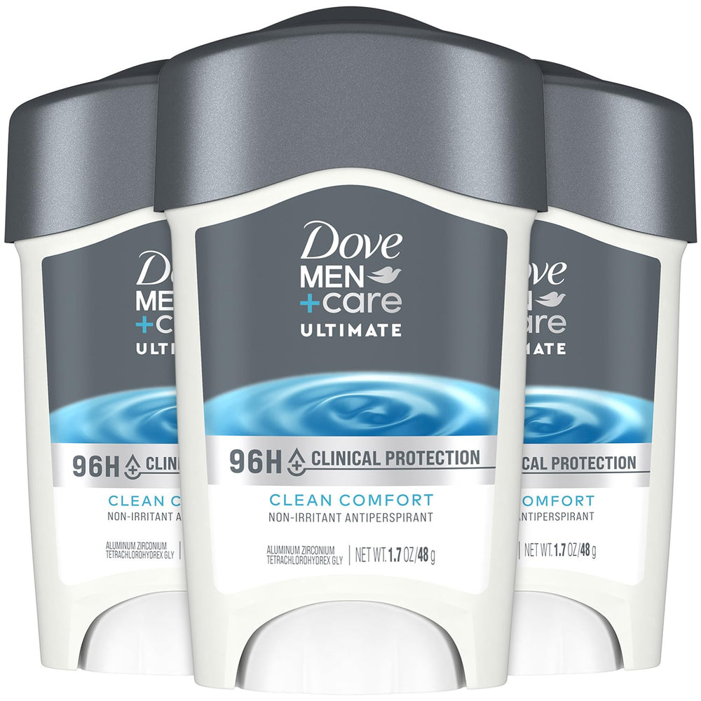 Dove Men+Care desodorante 96H, paquete de tres para uso diario