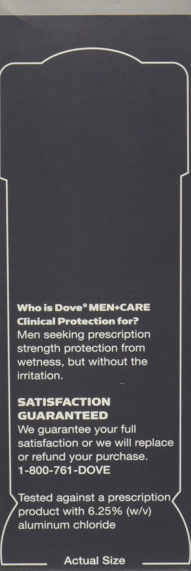 Dove Men+Care desodorante 96H textura ligera facilita la aplicación diaria.