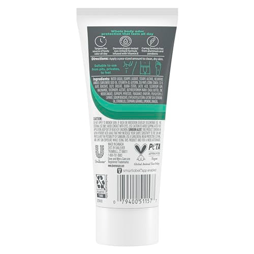 DOVE MEN + CARE desodorante crema para axilas, aplicación suave y rápida absorción