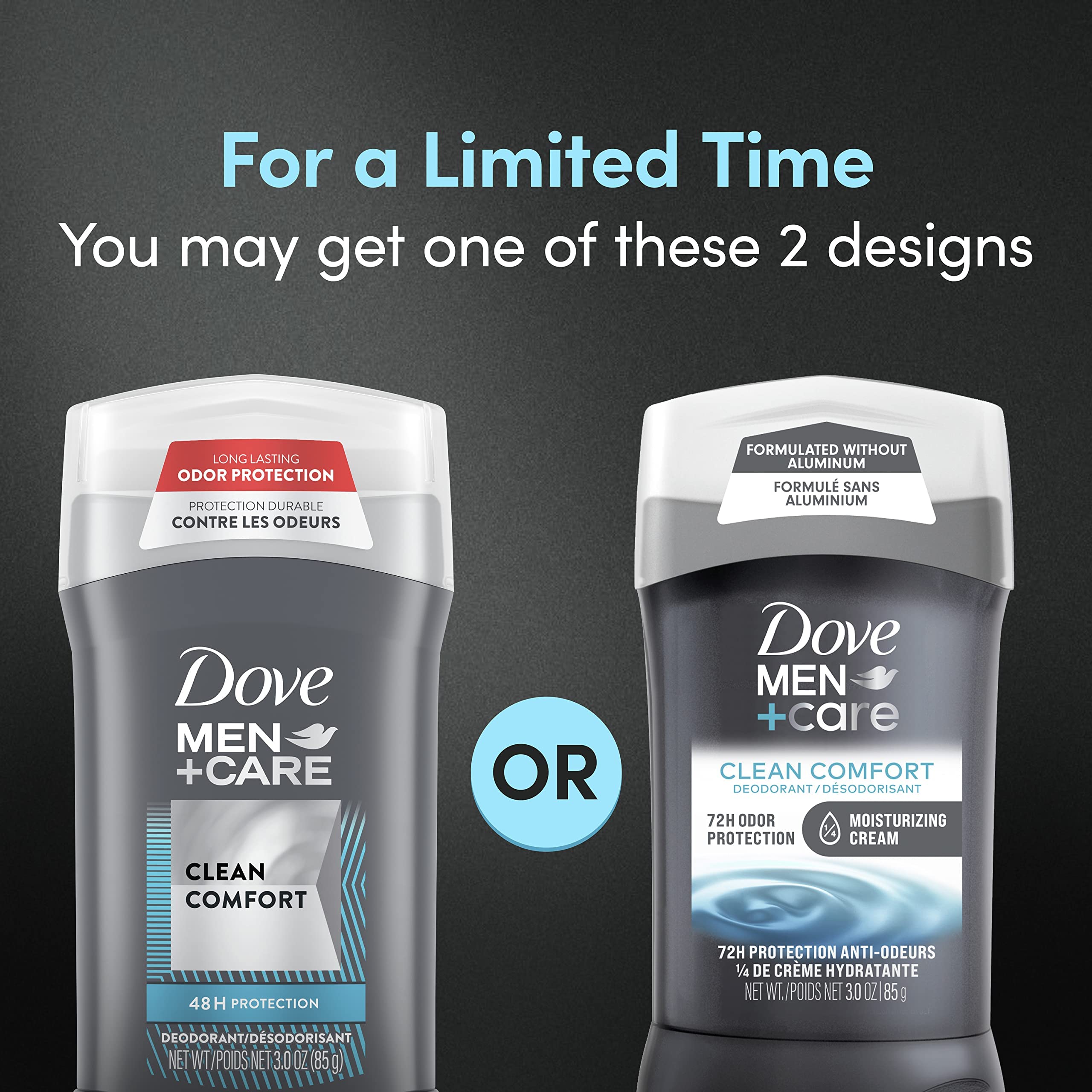 Dove Men+Care desodorante sin aluminio para axilas suaves