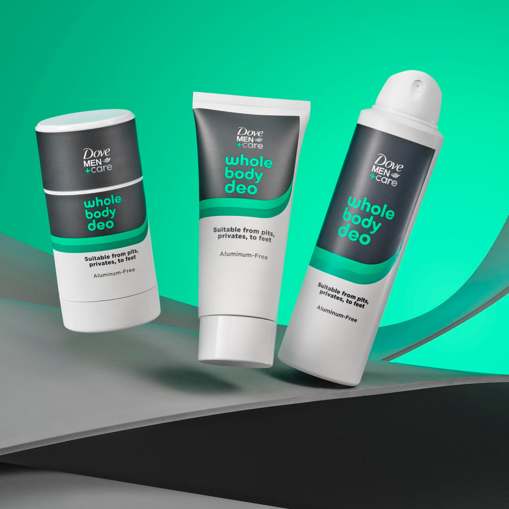 DOVE MEN + CARE sin aluminio, opción para piel sensible