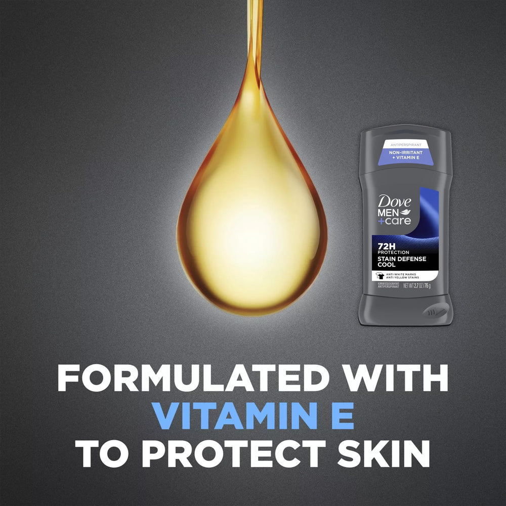 DOVE MEN + CARE Stick crema hidratante y vitamina E para la piel.