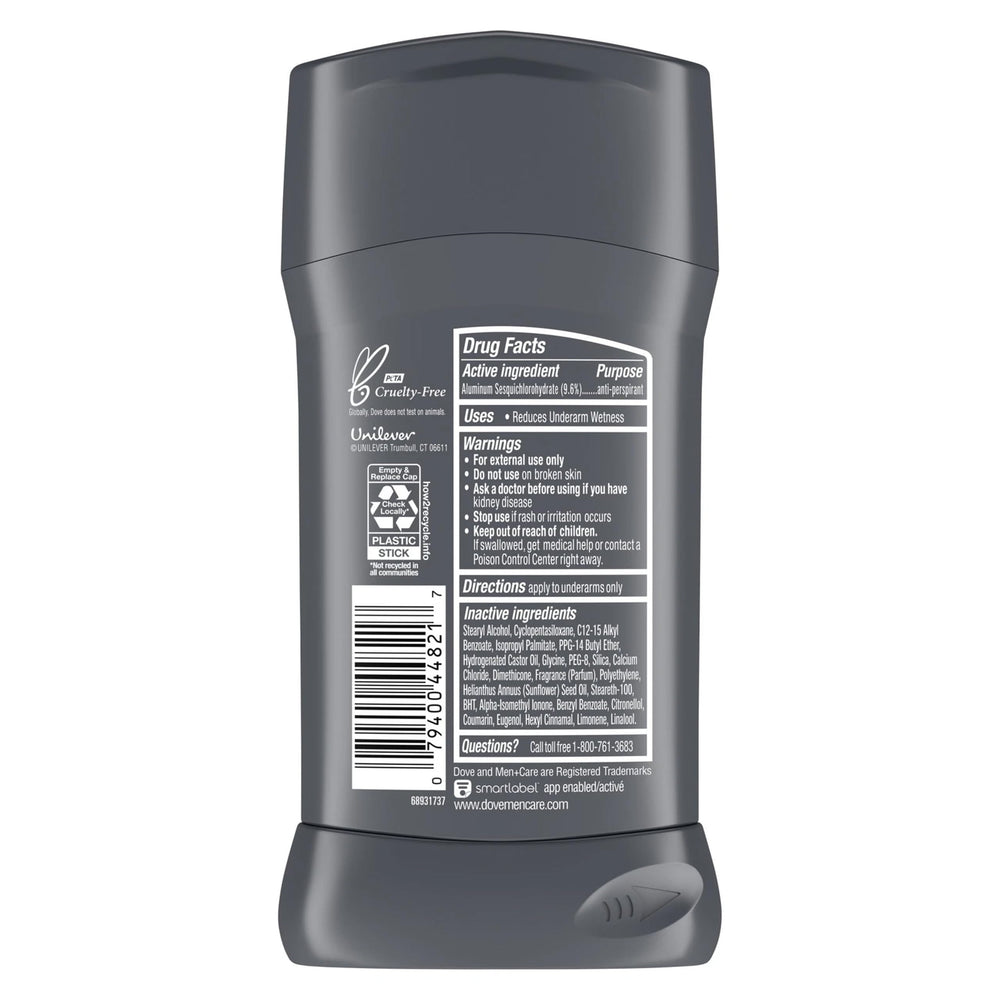 DOVE MEN + CARE Stick protección 72 horas contra sudor y olores.