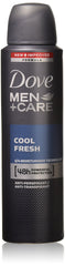Dove Men + Care Cool Fresh desodorante en spray en botella para control del sudor diario.