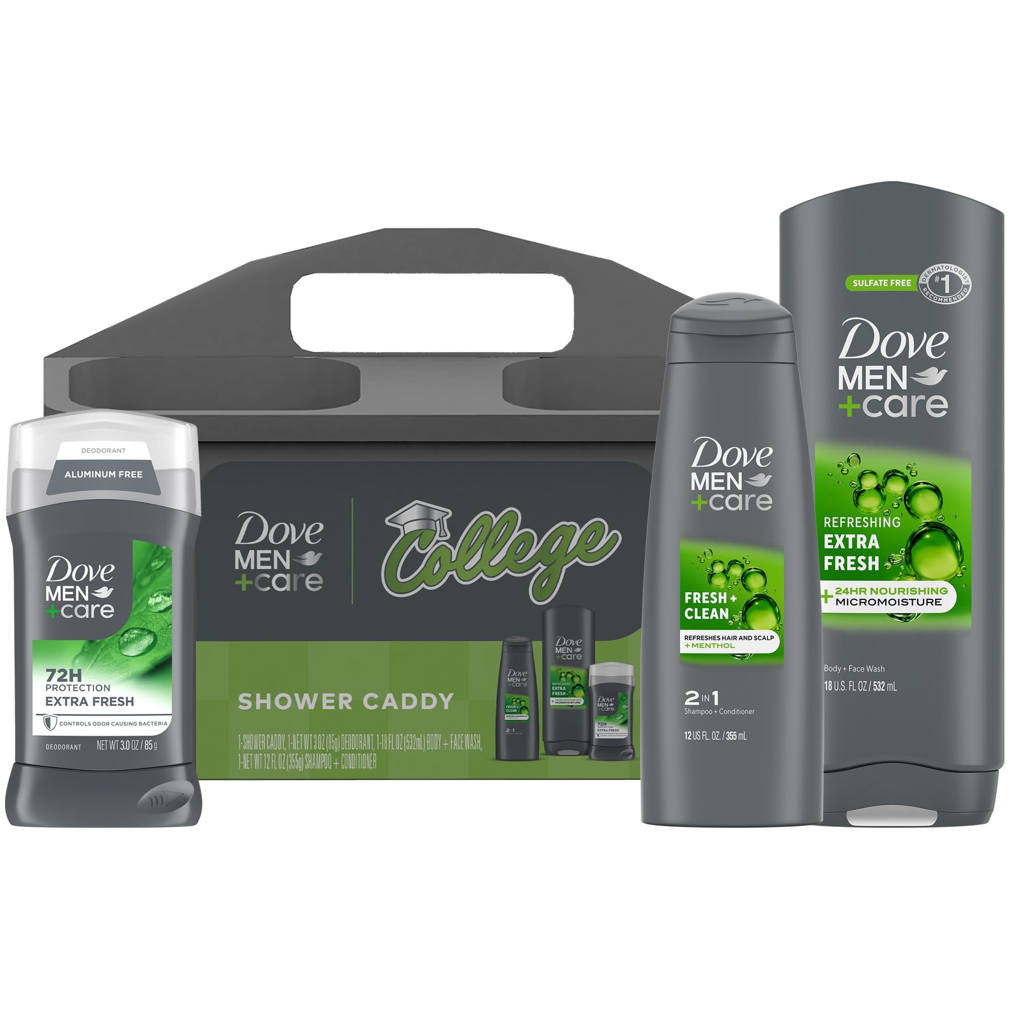 Dove Men+Care estuche de ducha universitario con set completo para regalo