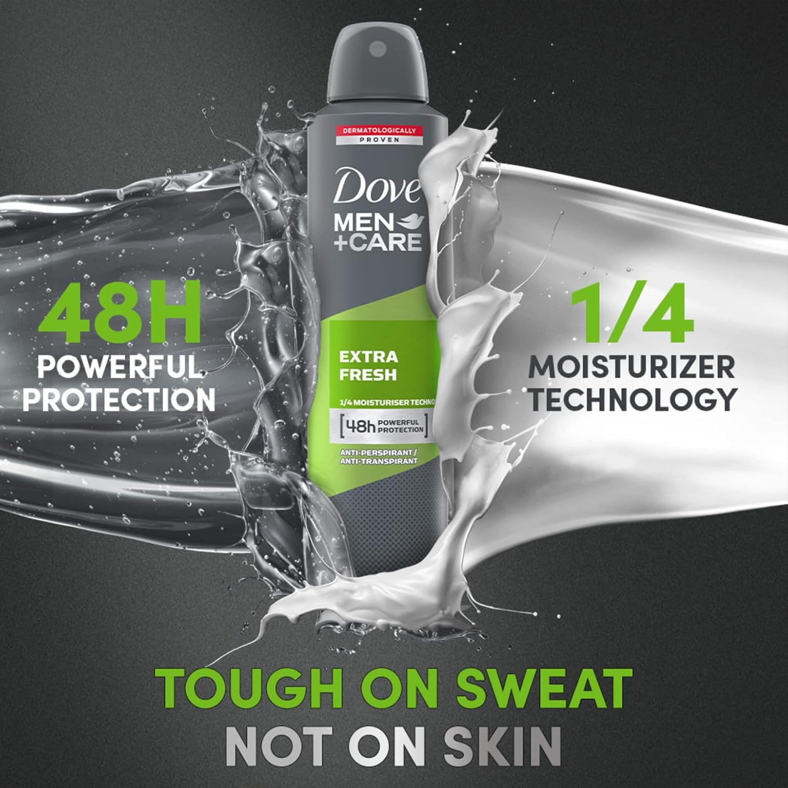 Dove Men+Care Extra Fresh, protección de 48 horas para días ocupados.