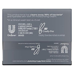 Dove Men+Care Jabon Barra Hidratación rápida para piel suave.
