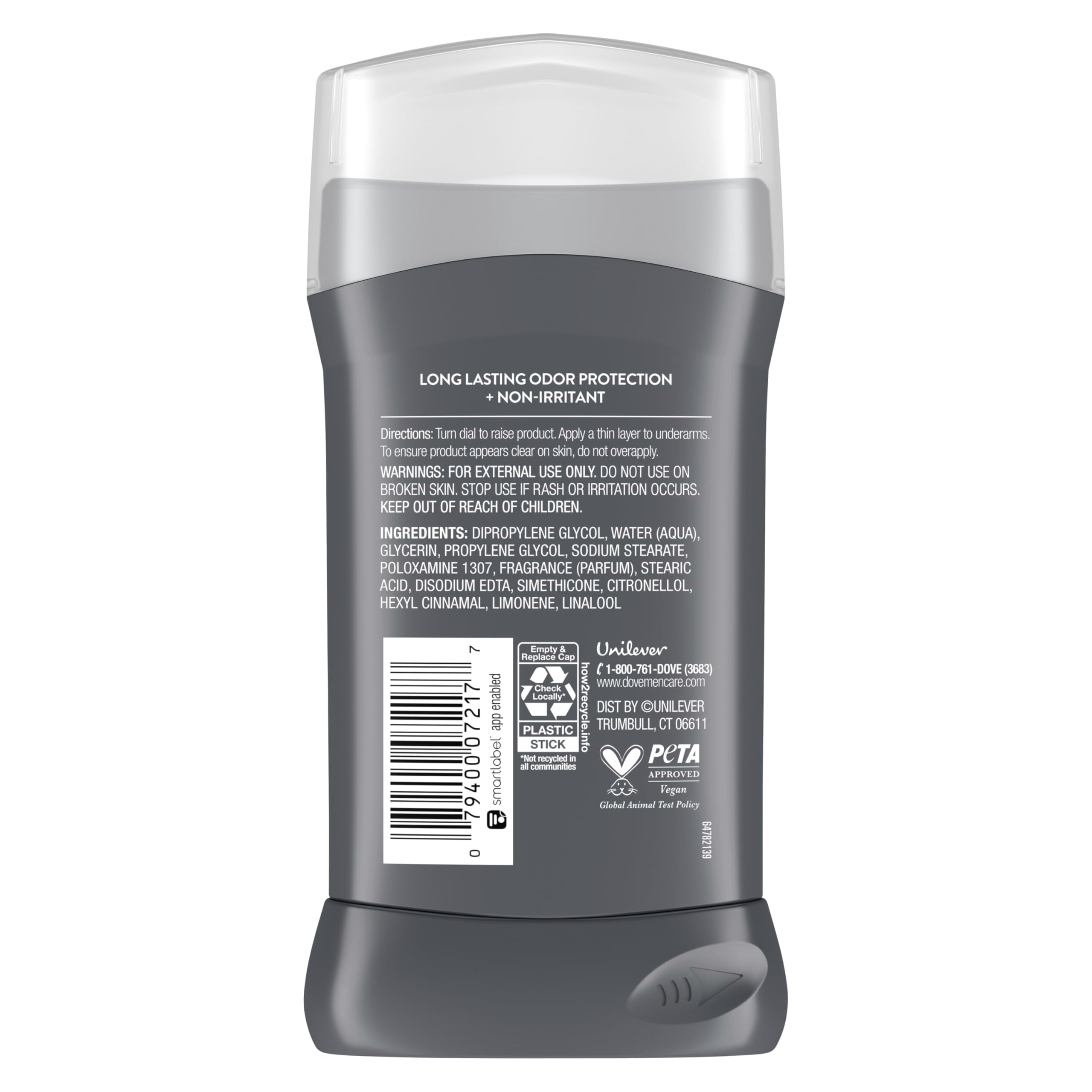 Protección de 72 horas contra el olor con Dove Men+Care