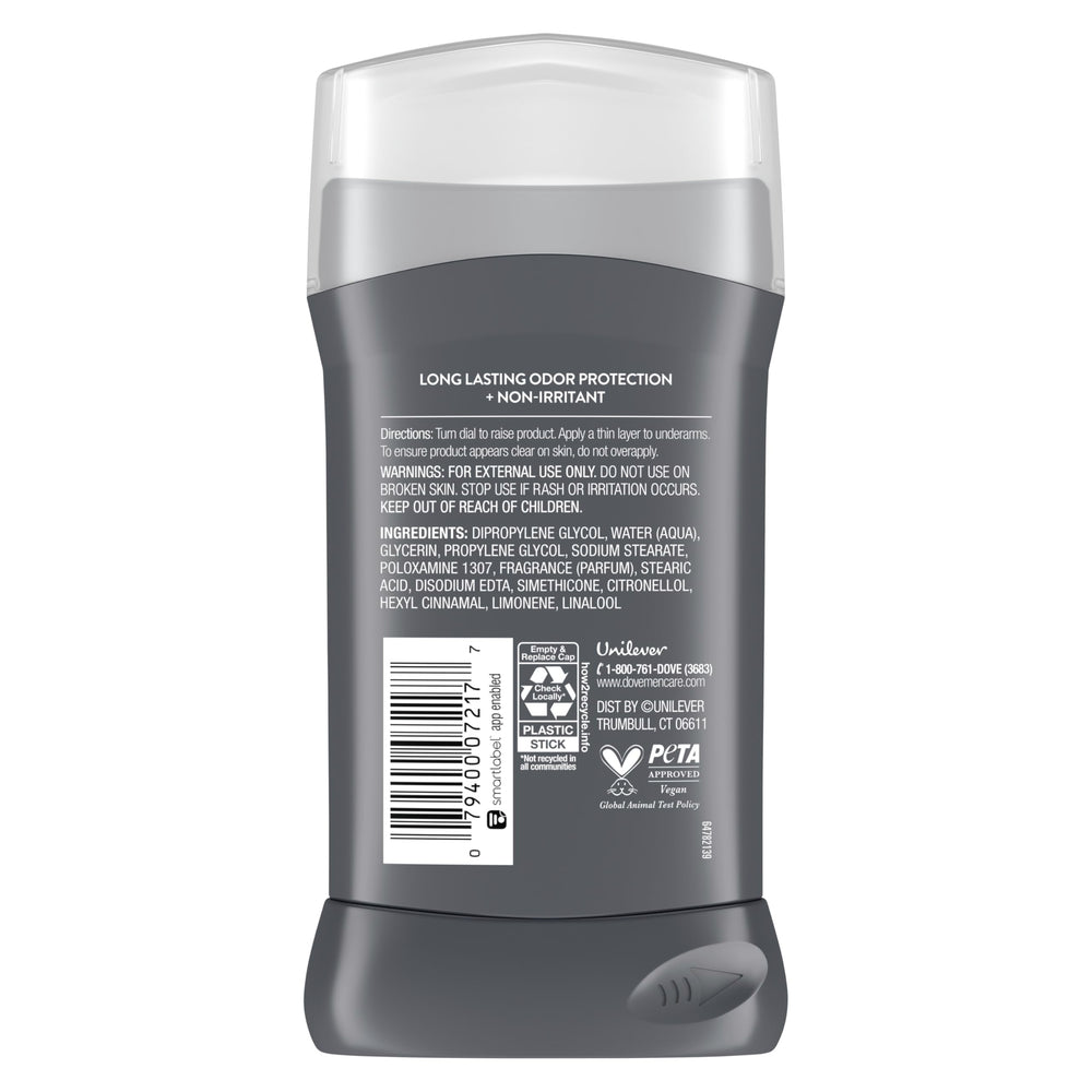 Protección de 72 horas contra el olor con Dove Men+Care