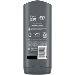 Espuma cremosa de Dove Men+Care para limpieza diaria suave y efectiva.