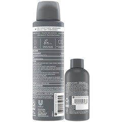 Dove Men+Care gel de ducha de viaje 3 oz, limpieza rápida para viajes.