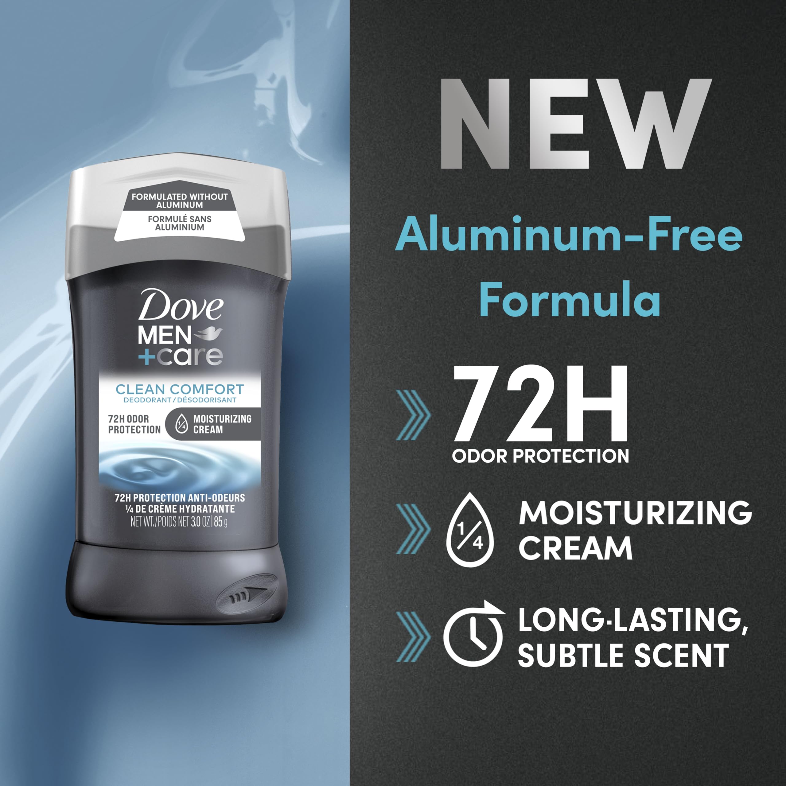 Herramienta de ducha de dos caras Dove Men+Care para exfoliar suavemente.