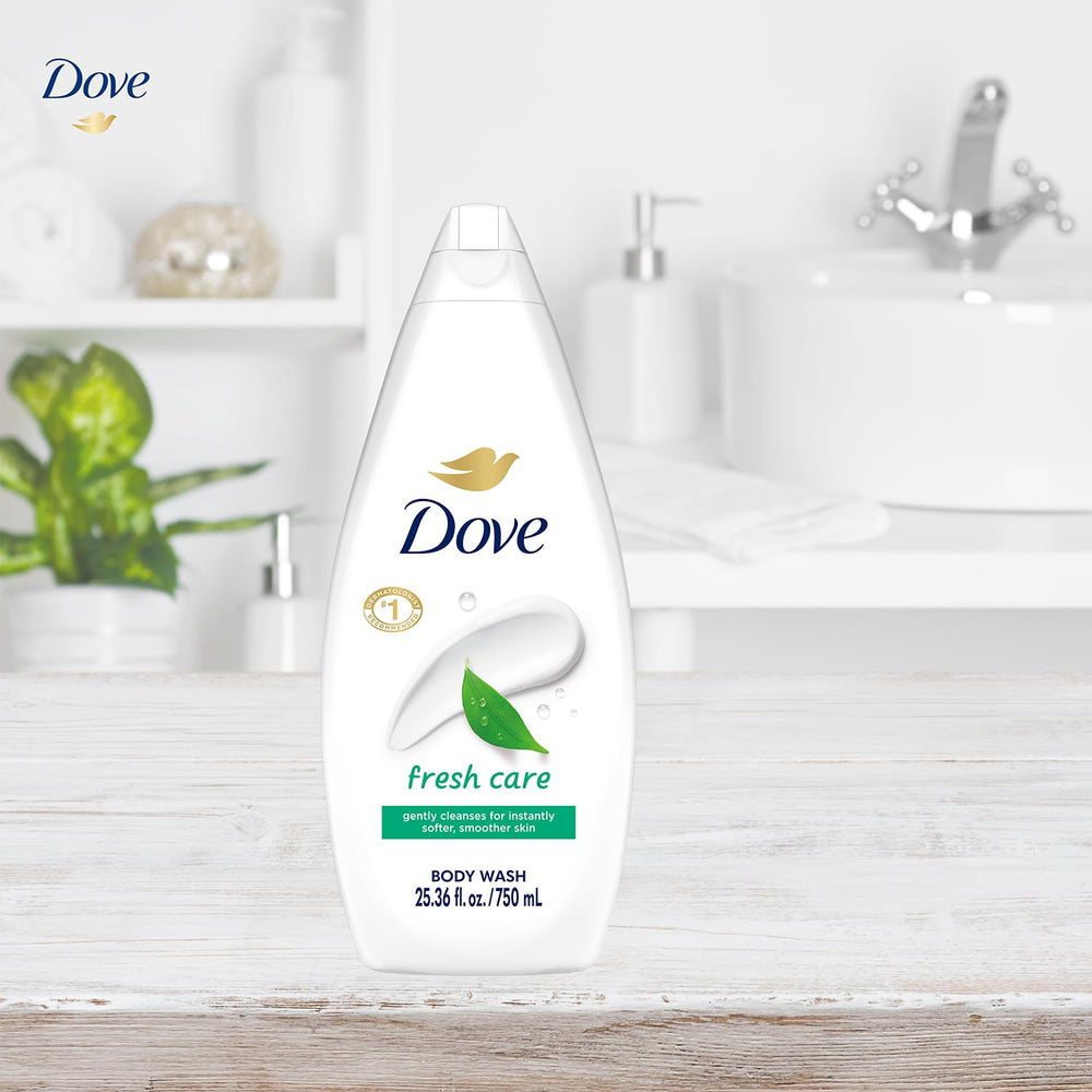 Dove Microbiome Serum graphic illustrating nourishing prebiotics for skin.