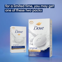 Dove paquete tres barritas para hidratación constante.