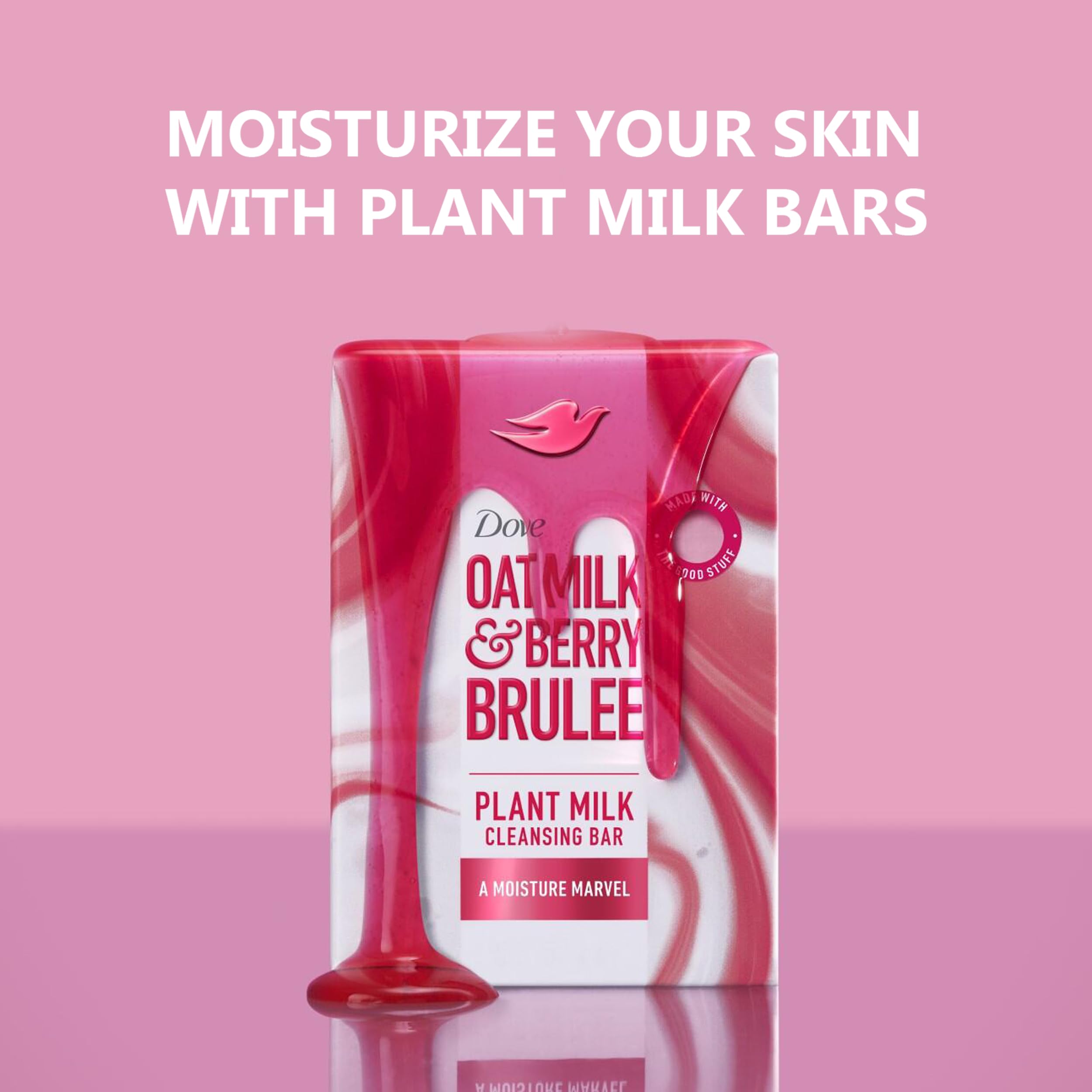 Dove 4-count pack for convenient daily use and consistent moisture.