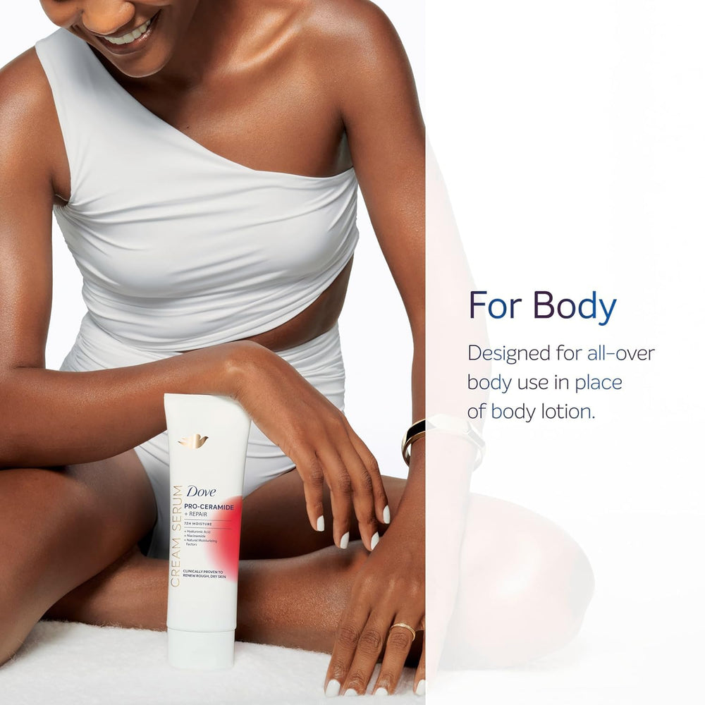 Dove Pro-Ceramide: reparación de piel seca extrema para mayor comodidad.
