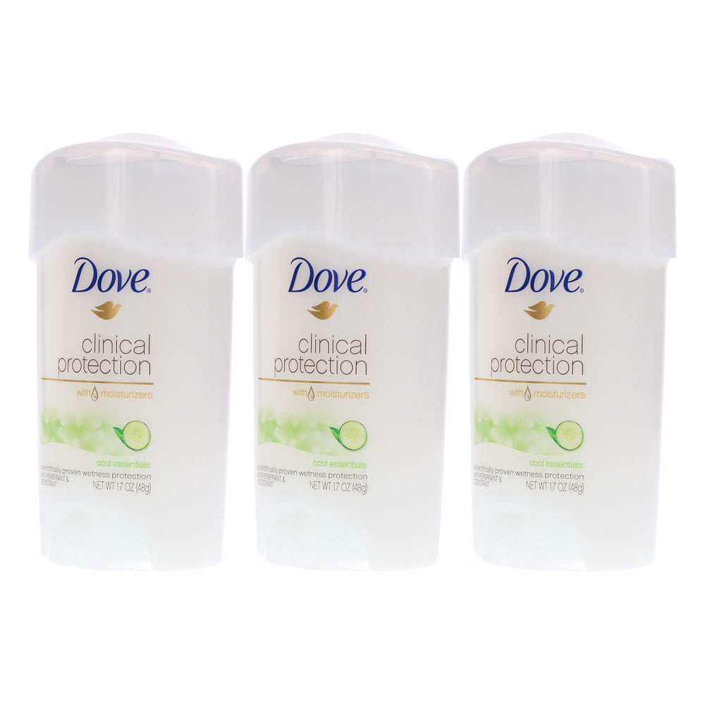 Aplicador de Dove Protección Clínica Cool Essentials para uso cómodo.
