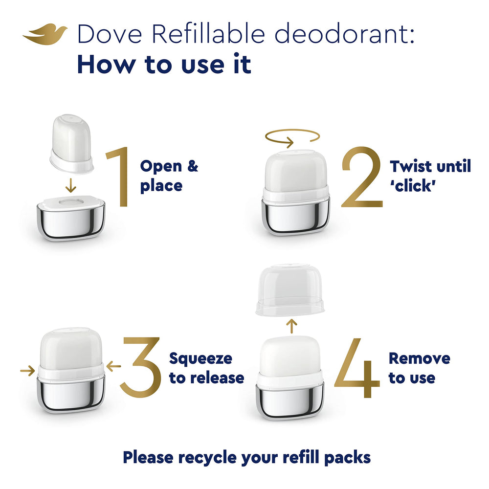 Dove protección de olor de hasta 48 horas.