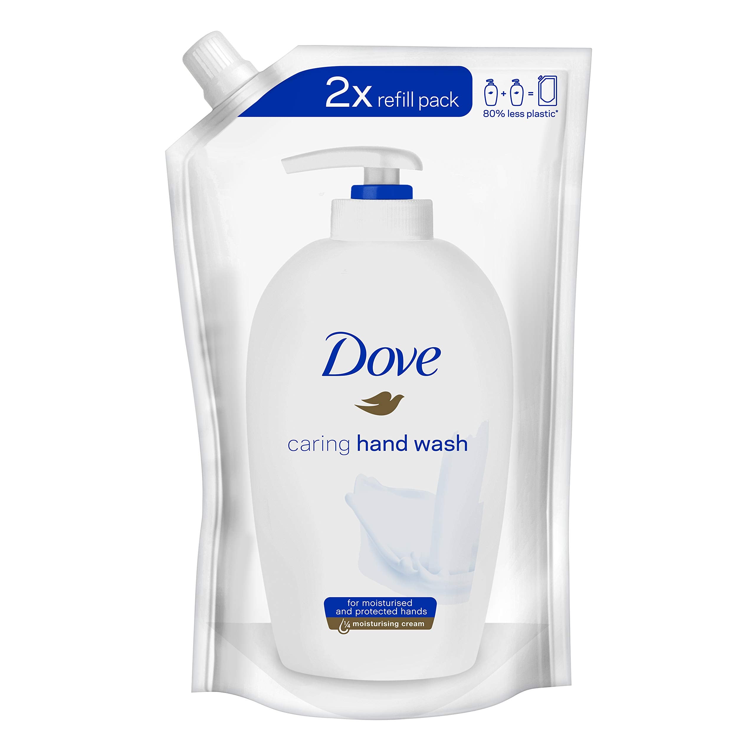 Dove recarga jabón líquido original para manos con espuma suave.