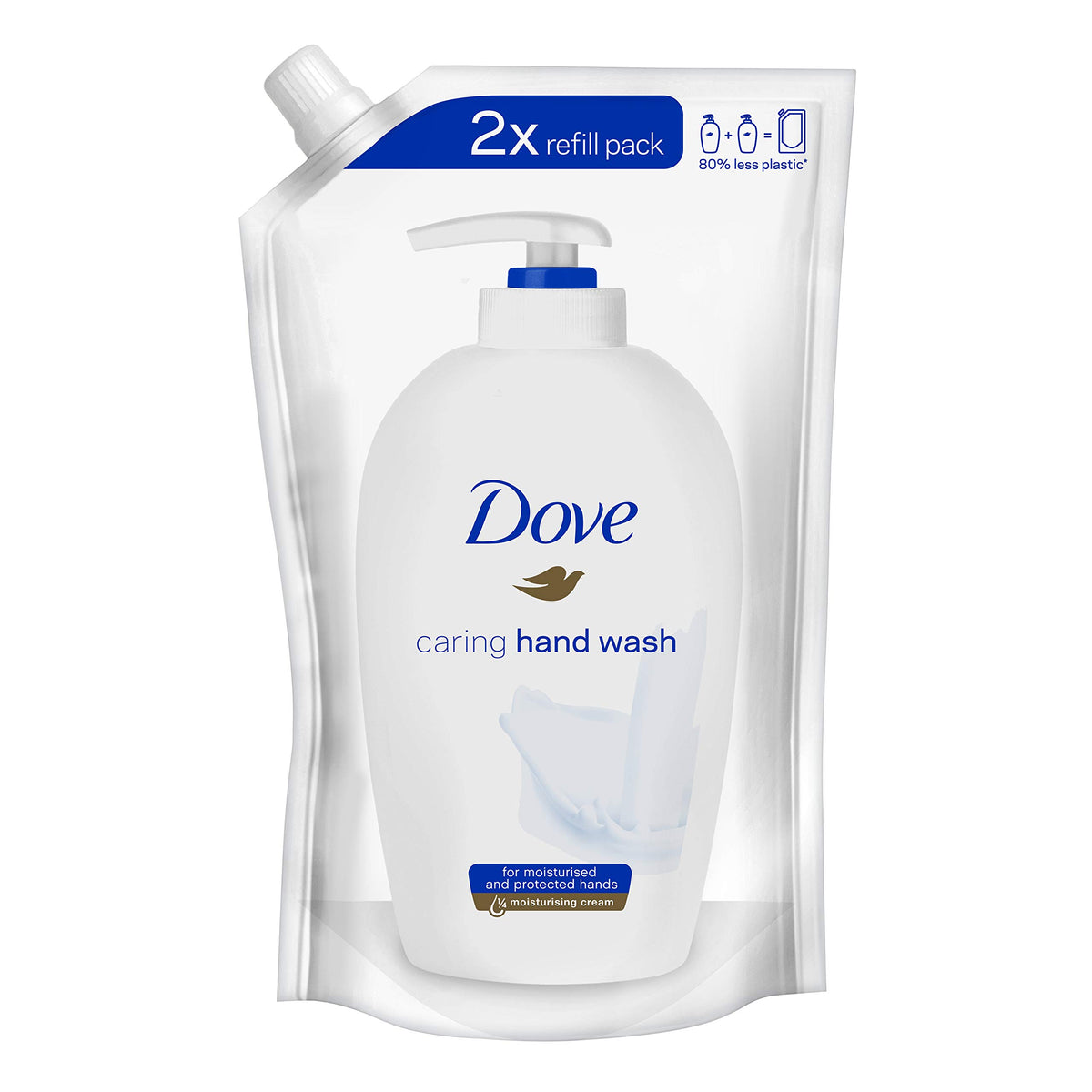Dove recarga jabón líquido original para manos con espuma suave.