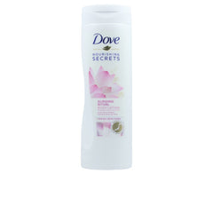 Dove Loción Corporal Ritual Radiante 400 ml, botella; hidratación profunda para piel suave.