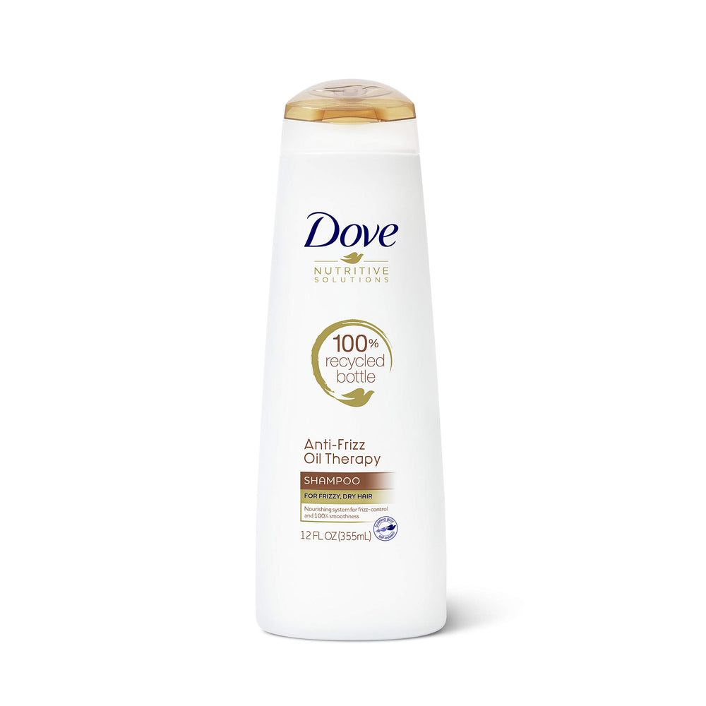 Dove Soluciones Nutritivas controla el encrespamiento; champú para uso diario.